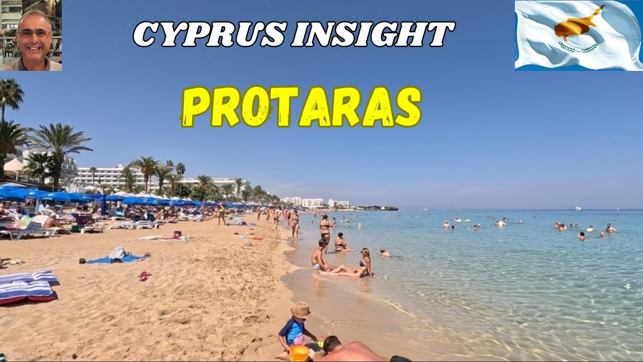 Пляж Протарас, Кипр — прогулка у кромки воды.