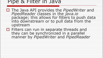 5-3 Pipe and Filter Architecture