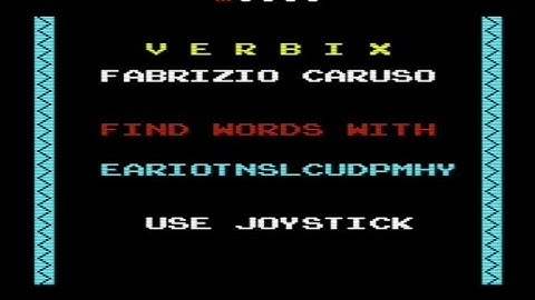 MiSTer (FPGA) Commodore VIC-20: Verbix (16K) [2022]