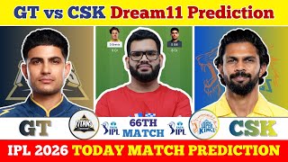 GT vs CSK Dream11 Prediction| GT vs CSK Today Match Prediction| IPL 2026 Match 66 screenshot 2