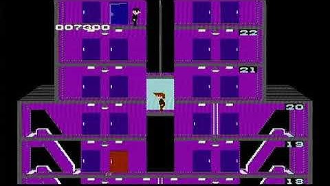 Elevator Action Nintendo NES Retro Video Game Walk through