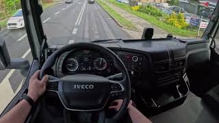 New Iveco S-Way 2024 420hp POV test drive (Binaural Audio)