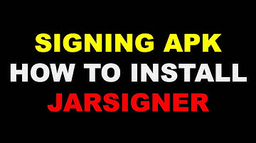 Jarsigner - How to install Jarsigner to sign apk files.