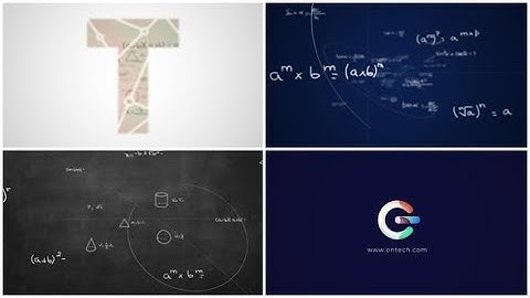 Math Formulas Logo Reveal v2 AFTER EFFECTS Template Videohive 31167187