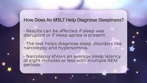 How Does An MSLT Help Diagnose Sleepiness? - Sleep Apnea Support Network