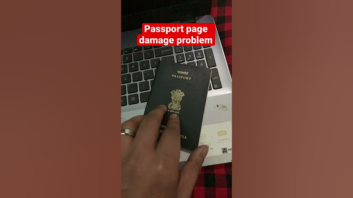 Passport page damages problem solution #shorts #passport #indianpassport #epassport