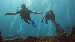 Discover scuba diving & Fun dives Megan Sofia Freya Pip Alicia & Toby Amed Bali Abyss