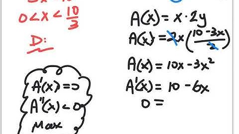(AP Calc) 4.4 Notes (Optimization Problems)
