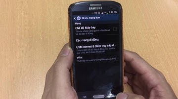 Chọn mạng thủ công khi Roaming trên Android