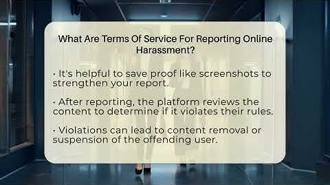 What Are Terms Of Service For Reporting Online Harassment? - Everyday-Networking