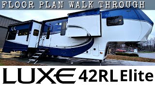 2022 Fifth Wheel Floor Plan Walk Through; Luxe 42RL Elite