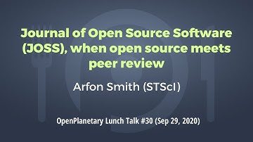 OP Lunch Talk #30: "Journal of Open Source Software (JOSS), when open source meets peer review"
