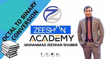 Octal to Binary Conversion in Urdu/Hindi || Lecture 10 || Digital Logic & Design