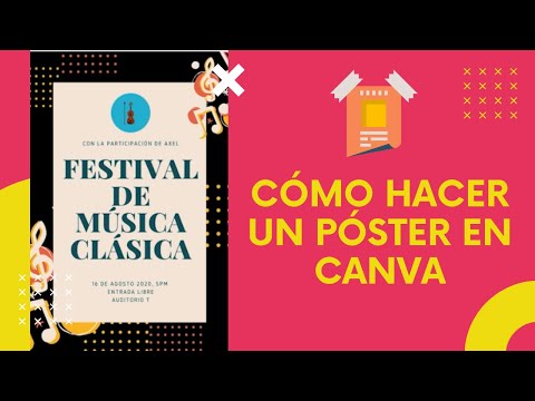 Video: ¿Cómo hago un póster en Canva?