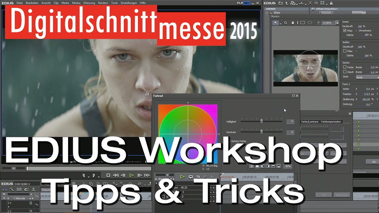 EDIUS Workshop mit Tipps und Tricks (Digitalschnittmesse 2015)