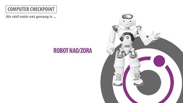 Zorgrobot Zora Robot geeft gymles aan senioren | Robot Center Computer Checkpoint