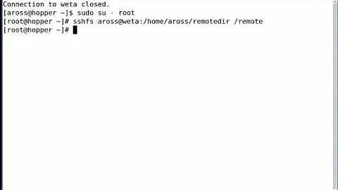 ridiculously handy way to share network drives over ssh - sshfs