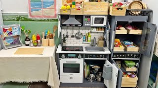 ASMR ✨ Organizing My New Wooden Toy Kitchen