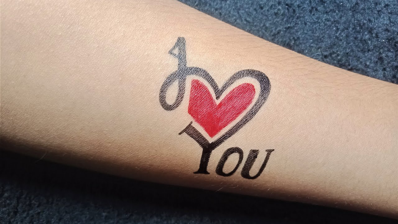 P Dil tattoo designs ## Heart ❤️ tattoo designs | how to make tattoo  designs | By Sonu KumarFacebook