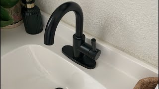 allen + roth Duncan Matte Black Sink Faucet REVIEW