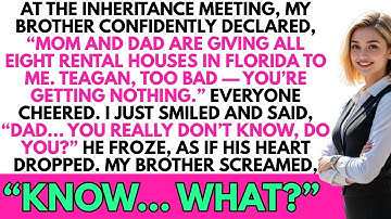 At the inheritance distribution, my brother claimed it all, but I smiled: ‘Dad, don’t you know?