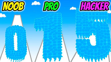 Crowd Number 3D - NOOB vs PRO vs HACKER