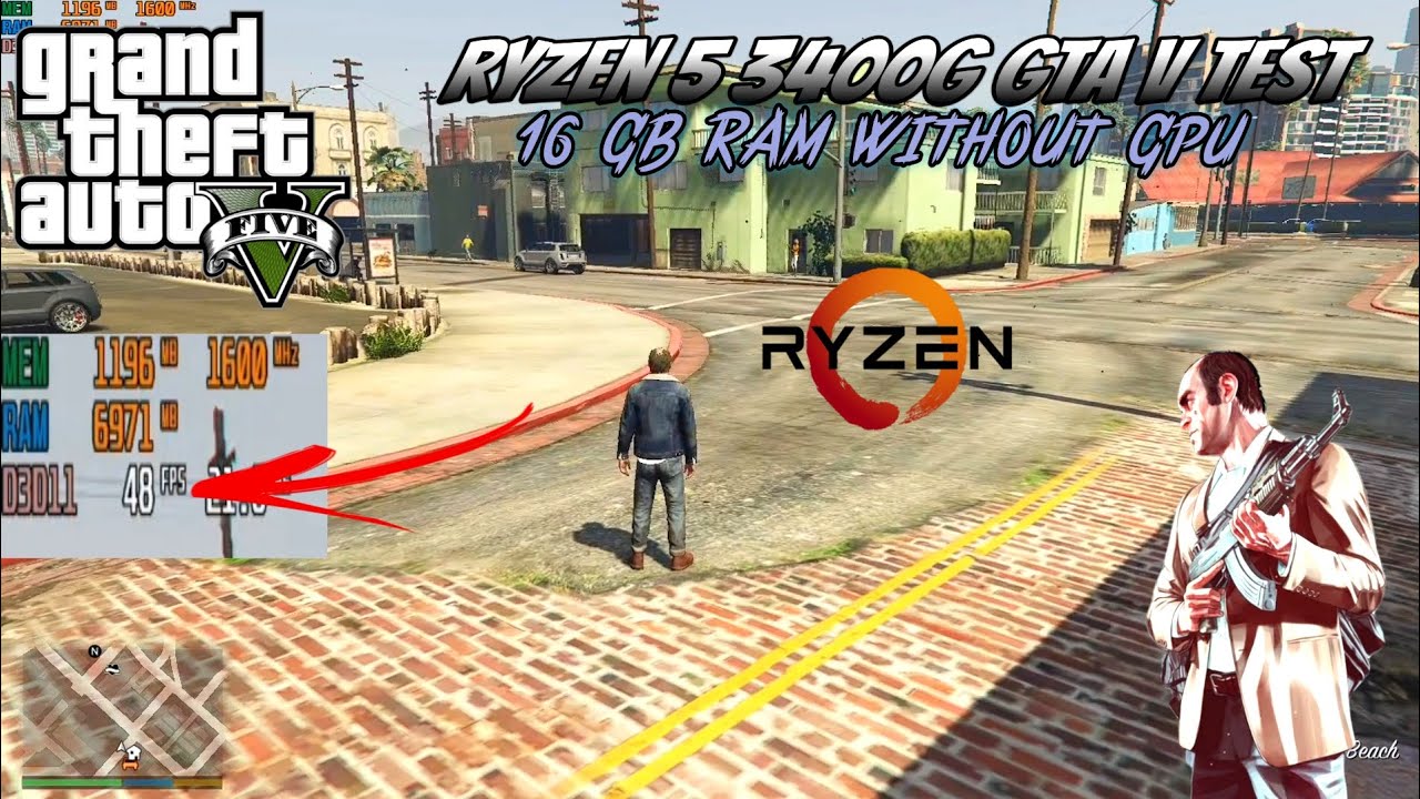 Ryzen 5 3400G GTA V Test Without Graphic Card 16GB Ram Full Test ryzen-5-3400g-gta-v-test-without-graphic-card-16gb-ram-full-test