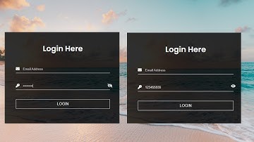 How To Make Login Form With Password Toggle In HTML CSS JS