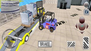 Forklift Truck Game Simulation - Permainan Truk Trailer Muat Forklift screenshot 5