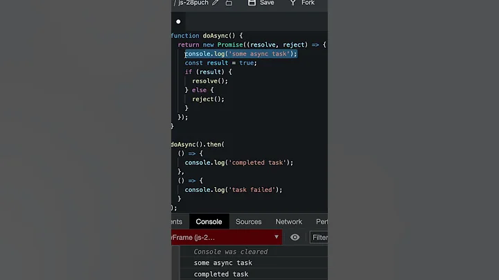 How to use Promises in Javascript with Async #shorts