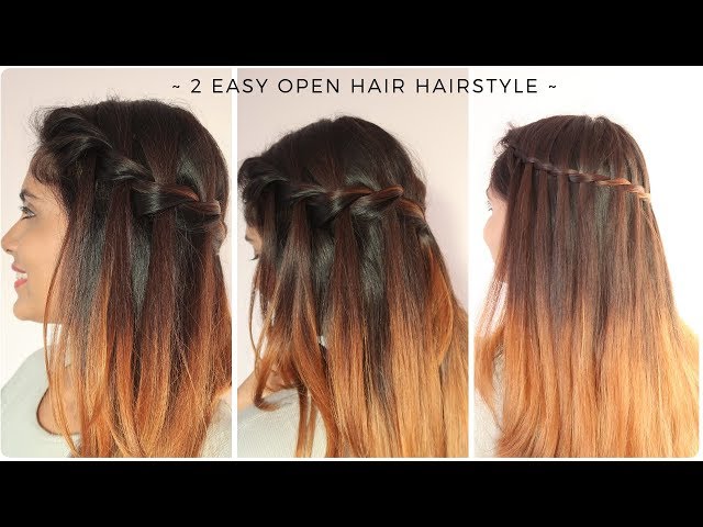 5 simple hairstyle for open hair || party hairstyle || cute hairstyle ||  easy hairstyle || hairstyle - YouTube