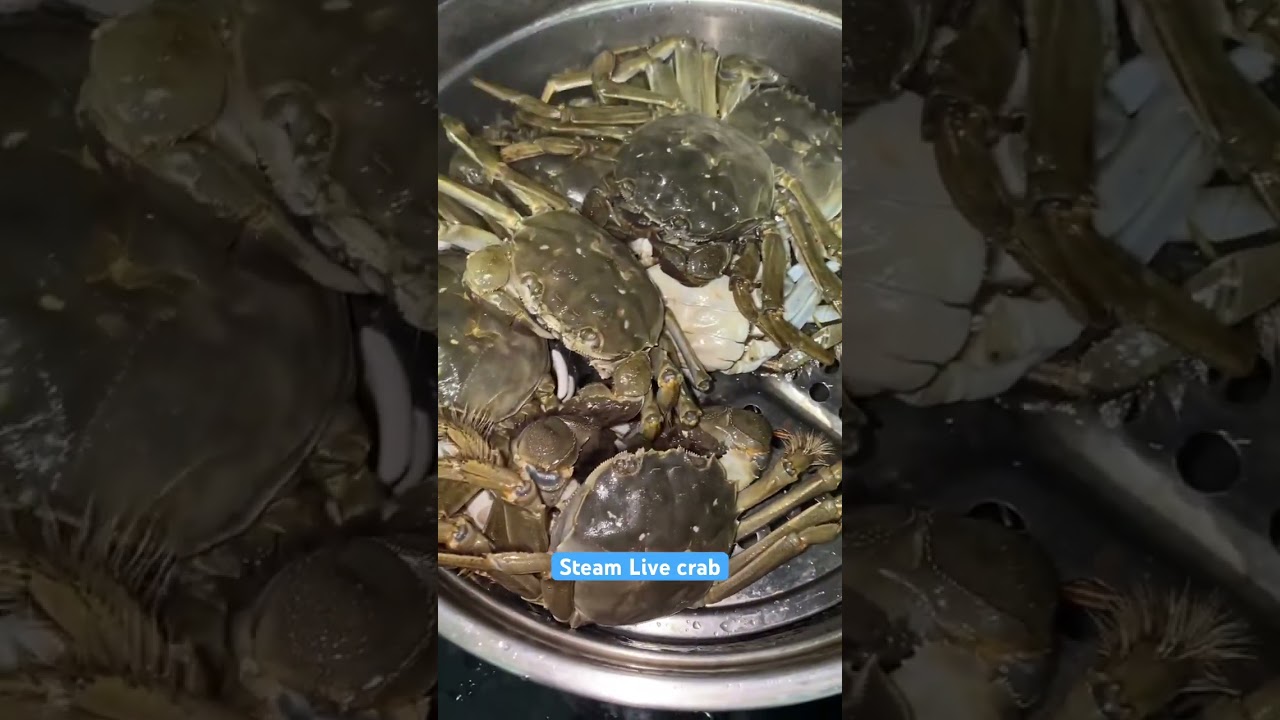 Steam live crab