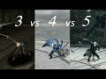 Devil May Cry 3 to 5 Vergil skills comparison / バージルの技モーション比較 デビルメイクライ3,4,5