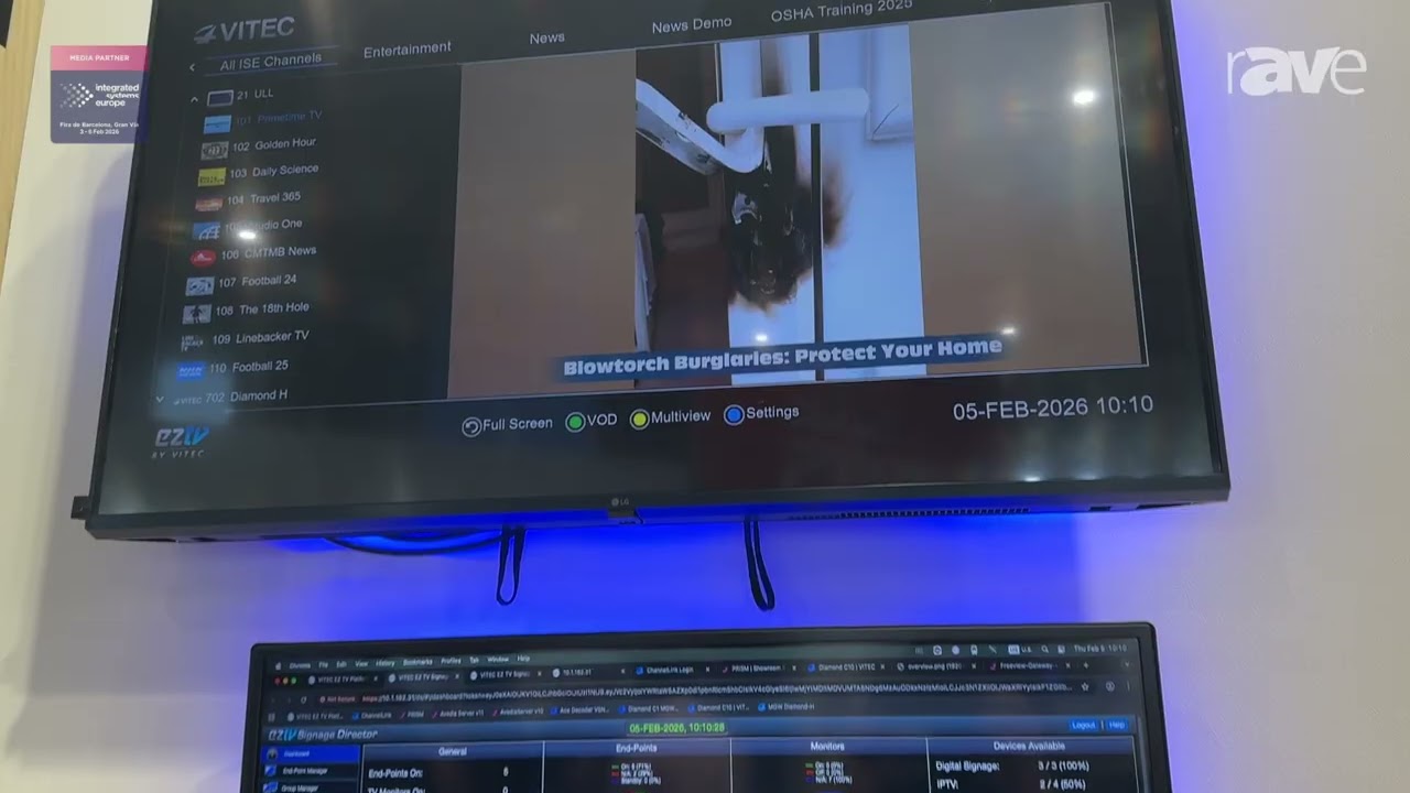 ISE 2026: VITEC Talks About EZ-TV IPTV and Digital Signage Platform