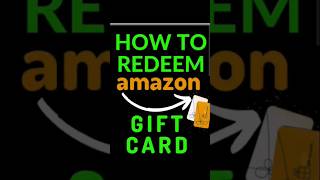 how to redeem amazon gift cards! #amazonegiftcard #amazoneshoppingvoucher #ytshorts #shorts#shopning