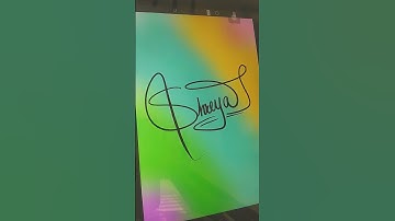 SHREYA name signature on procreate comment your names  #art #procreate #trending #calligraphy