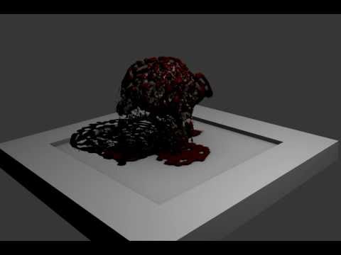Blender Fluid Disintegration test4