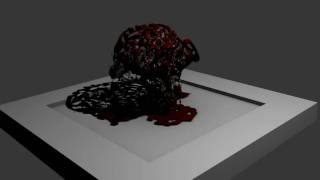 Blender Fluid Disintegration test4