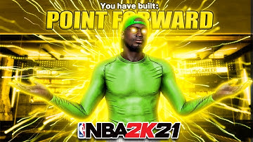 NBA 2K21 BEST POINT FORWARD BUILD ON CURRENT GEN! UNSTOPPABLE SMALL FORWARD BUILD!
