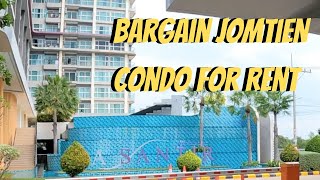 Bargain Jomtien condo for rent.