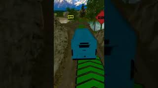 blue bus | mountain bus driving | mountains  | bus accident on mountain | bus mod apk | hack bus sim screenshot 5