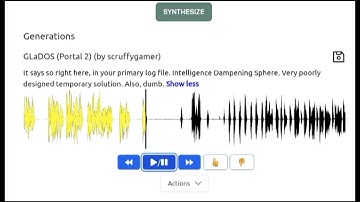 GLaDOS calls Wheatley dumb and has a stroke 💀 (uberduck.ai)