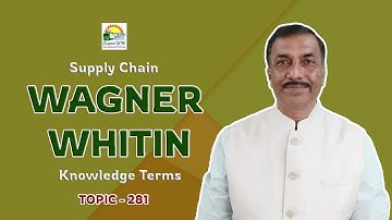 WAGNER WHITIN | Knowledge Terms | Supply Chain  || TOPIC - 281