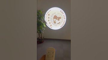 Logo light projector and custom gobos lens