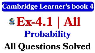 Probability | Exercise 4.1 | Cambridge Primary Mathematics Grade 4 | All Questions Solved