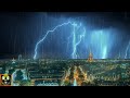 Thunderstorm over Paris | Rain and Thunder Sounds for Sleeping, Relaxing, Insomnia | 8 Hours