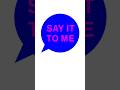 Single 52 - Say it to me - Released 16 September 2016 #PetShopBoys #SMASH