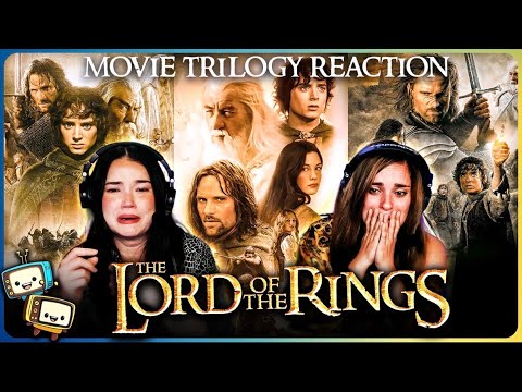 The Lord of the Rings FULL TRILOGY Reaction! | Epic Marathon Compilation (Achara & Kristen)