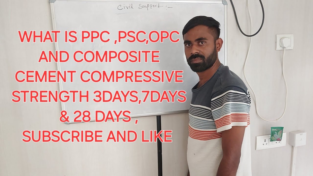 What is ppc ,psc,opc & composite cement compressive strength 3 days ,7 days & 28 days 