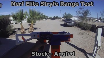 ~Range Test~ Nerf N-Strike Elite Stryfe Stock & Modified Range Test